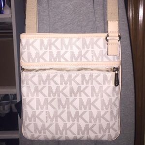 Michael Kors white/cream crossbody